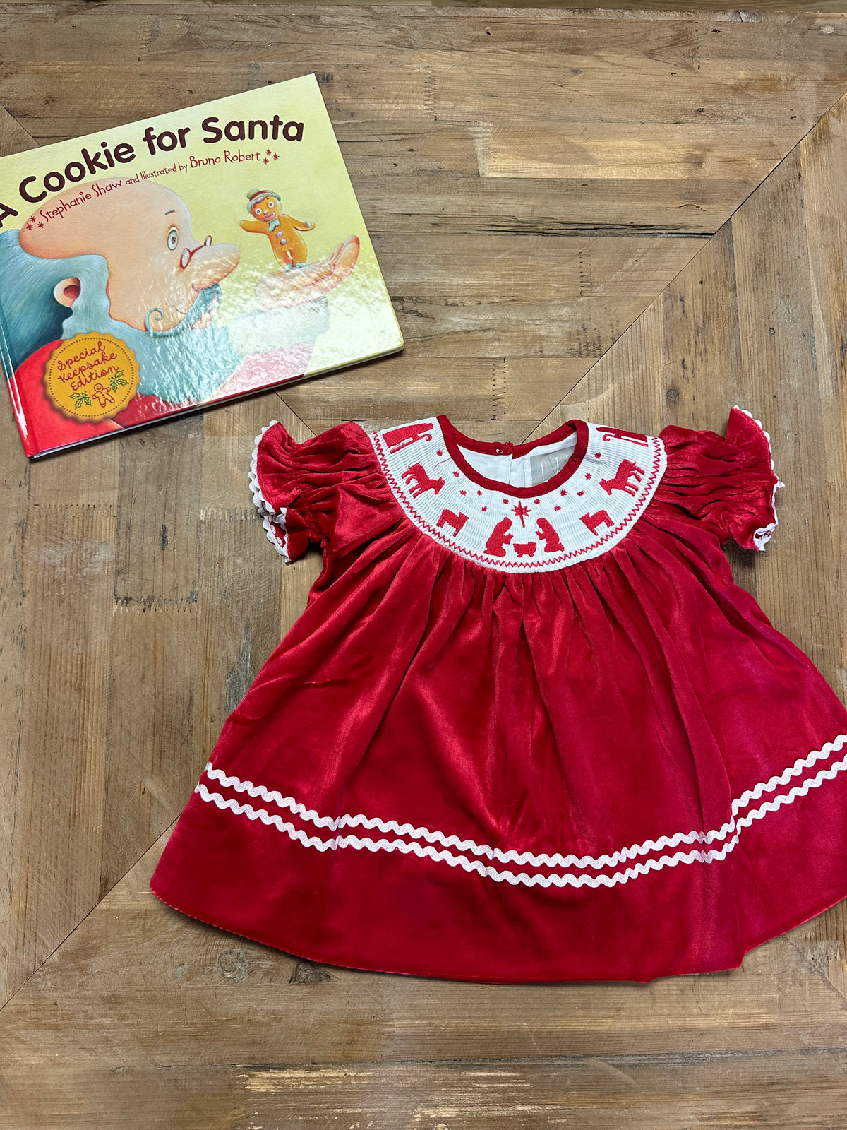 Red Velvet Nativity Dress