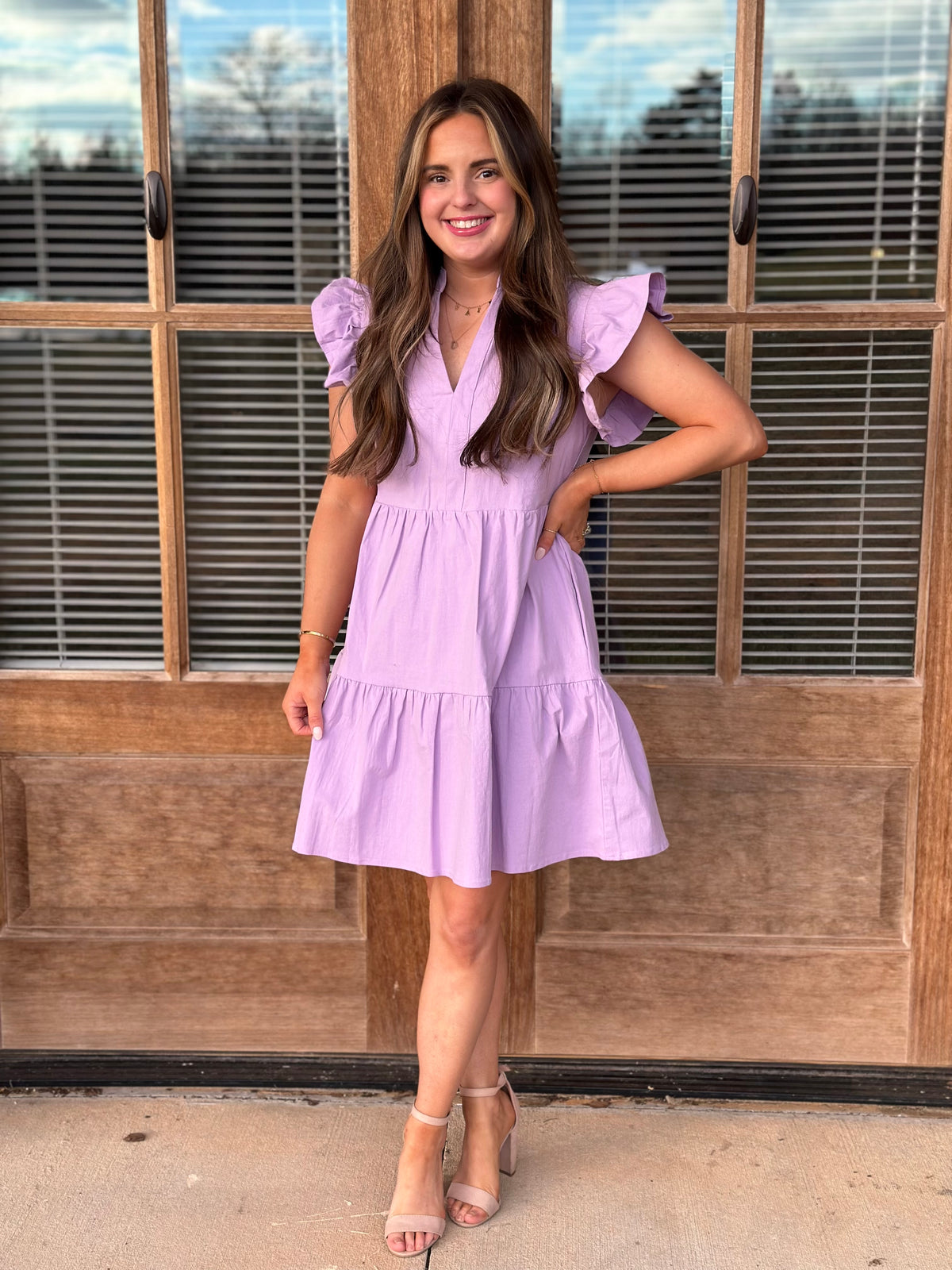 Lilac Ruffle Dress