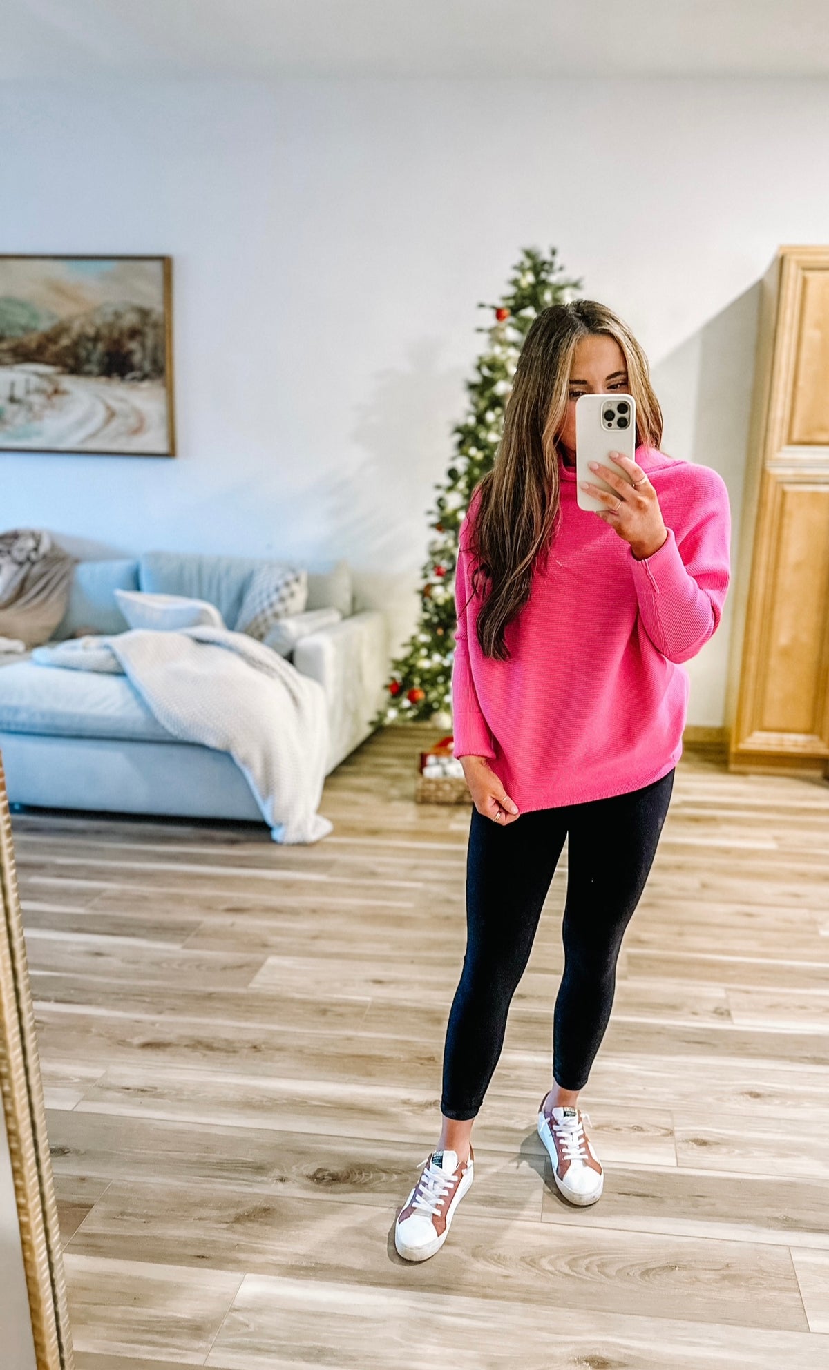 Pink Scoop Neck Sweater