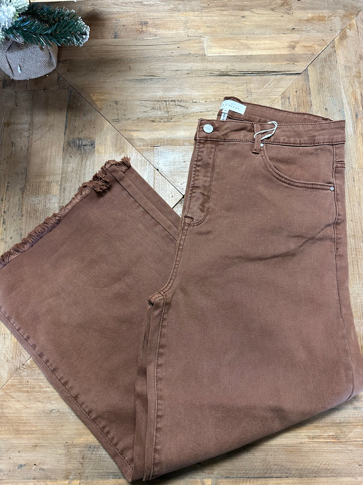 Espresso Raw Edge Jeans