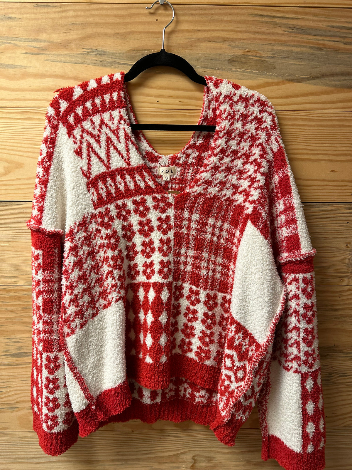 Red Pattern Sweater