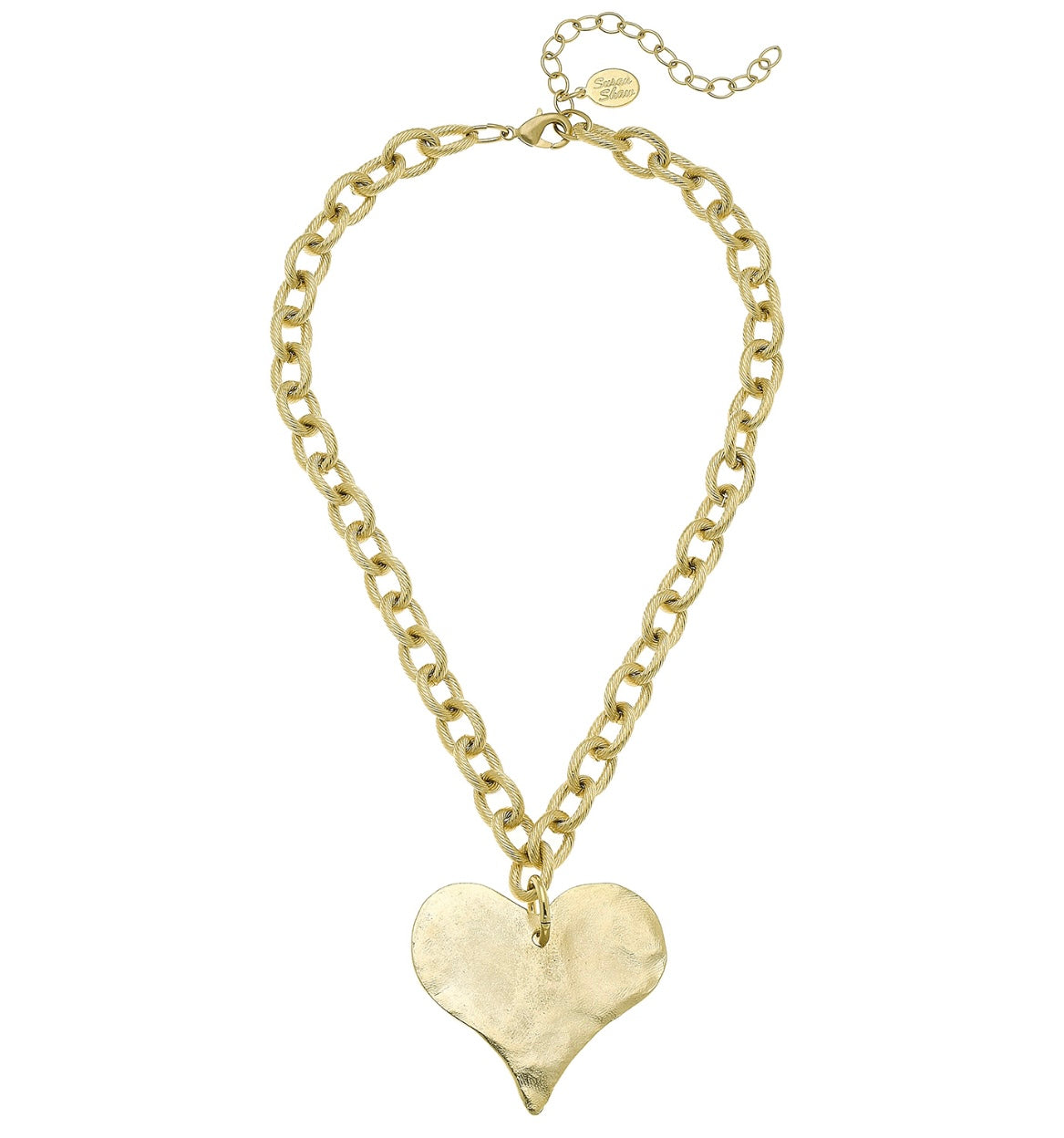 Gold 15” Heart Necklace