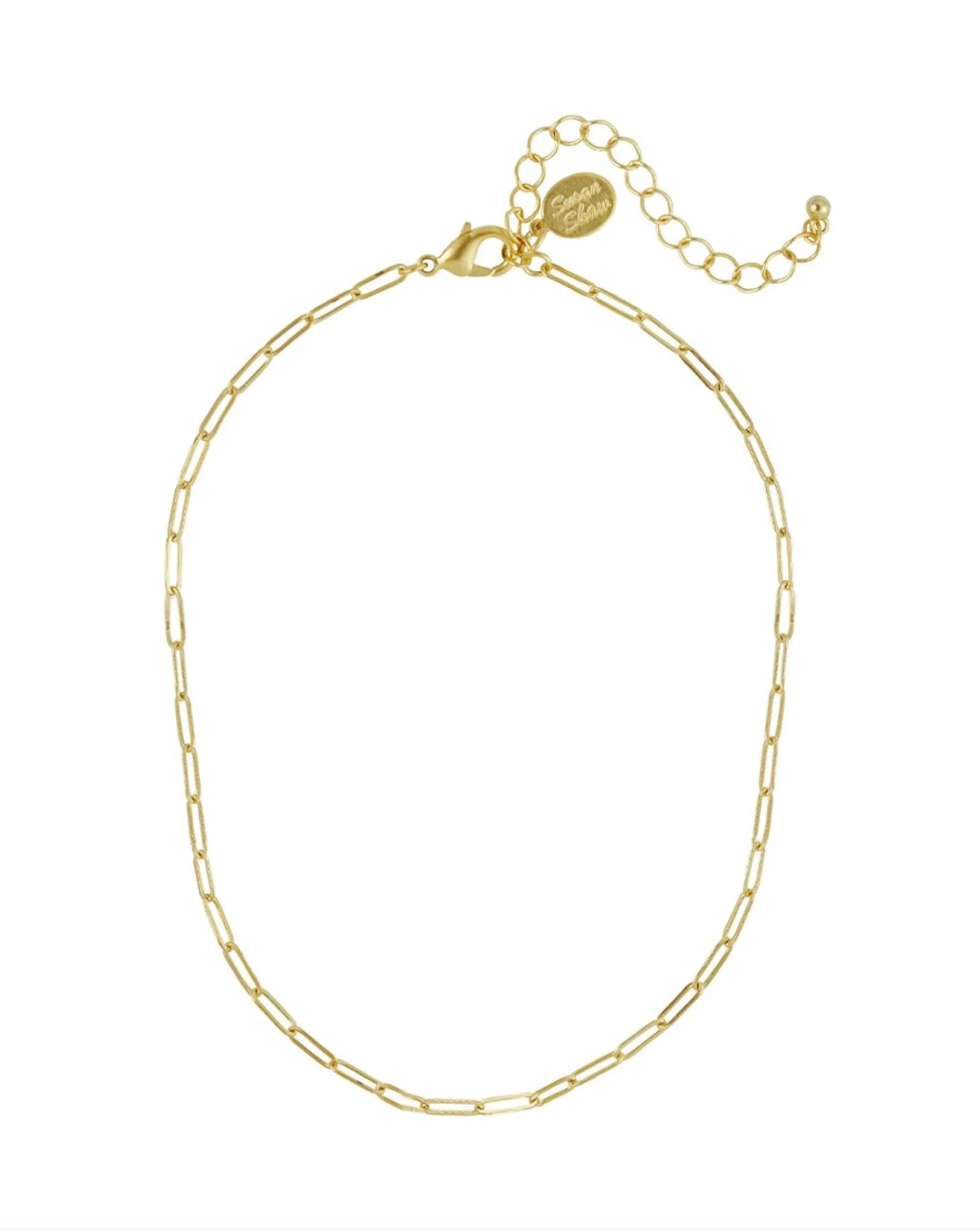 Gold Small Paperclip Chain