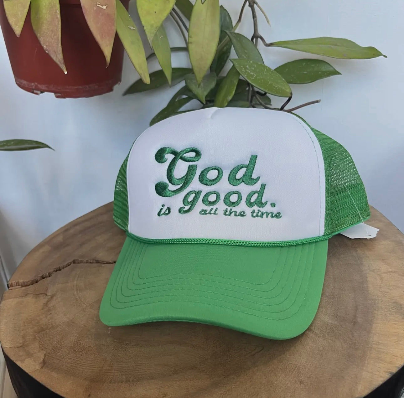 Green God is good hat